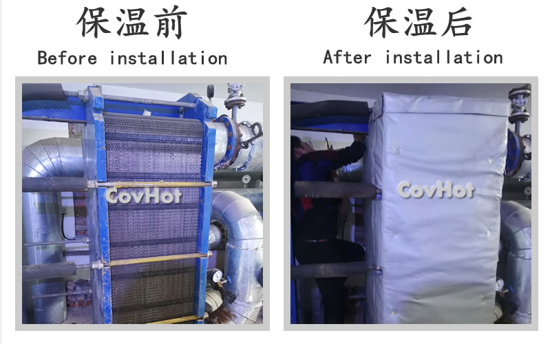 板式<a href=http://m.ph-sh.cn/e/tags/?tagname=%E6%8D%A2%E7%83%AD%E5%99%A8%E4%BF%9D%E6%B8%A9 target=_blank class=infotextkey>換熱器保溫</a>套,板換保溫罩